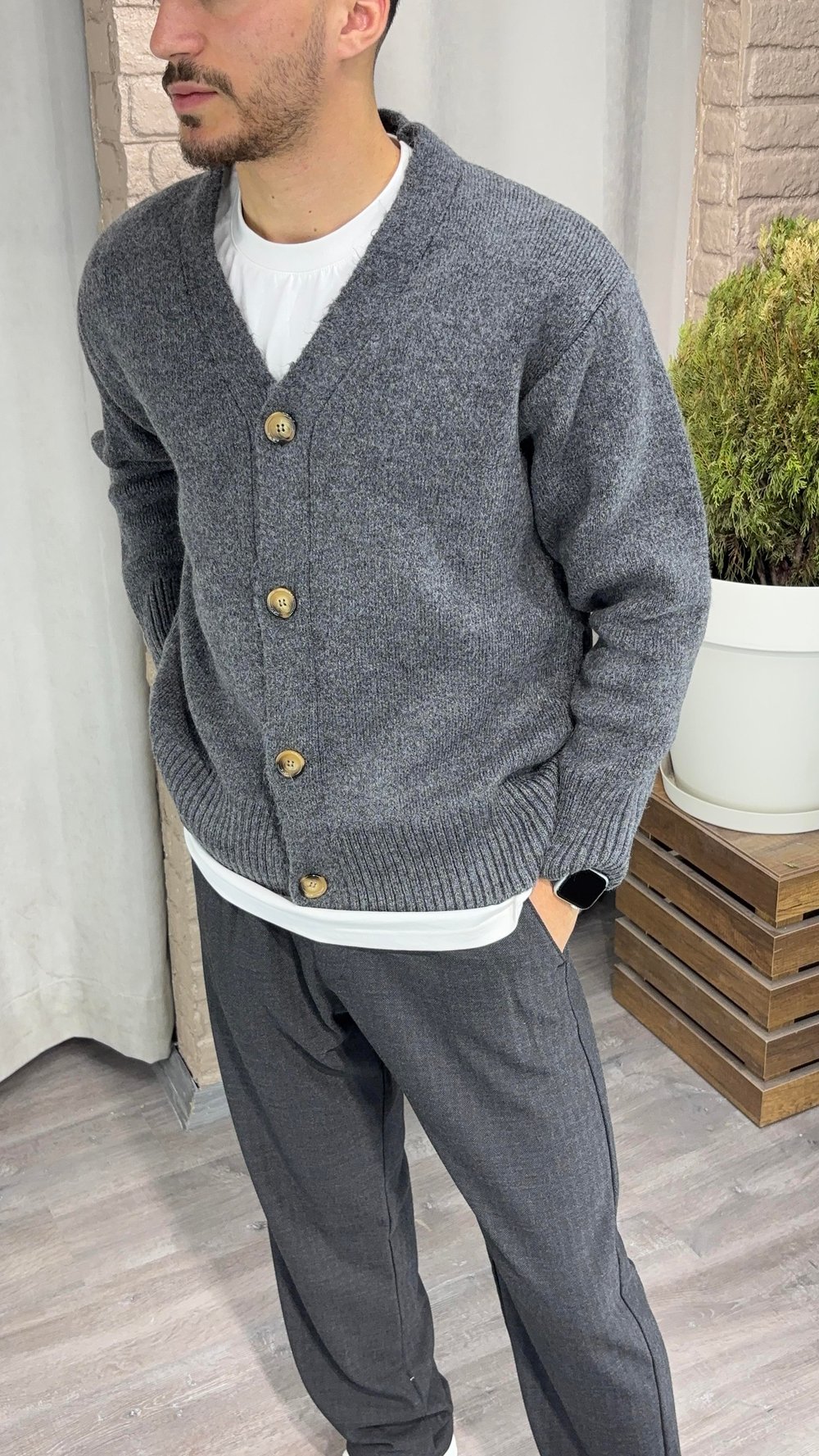 Oversize Yün Hırka