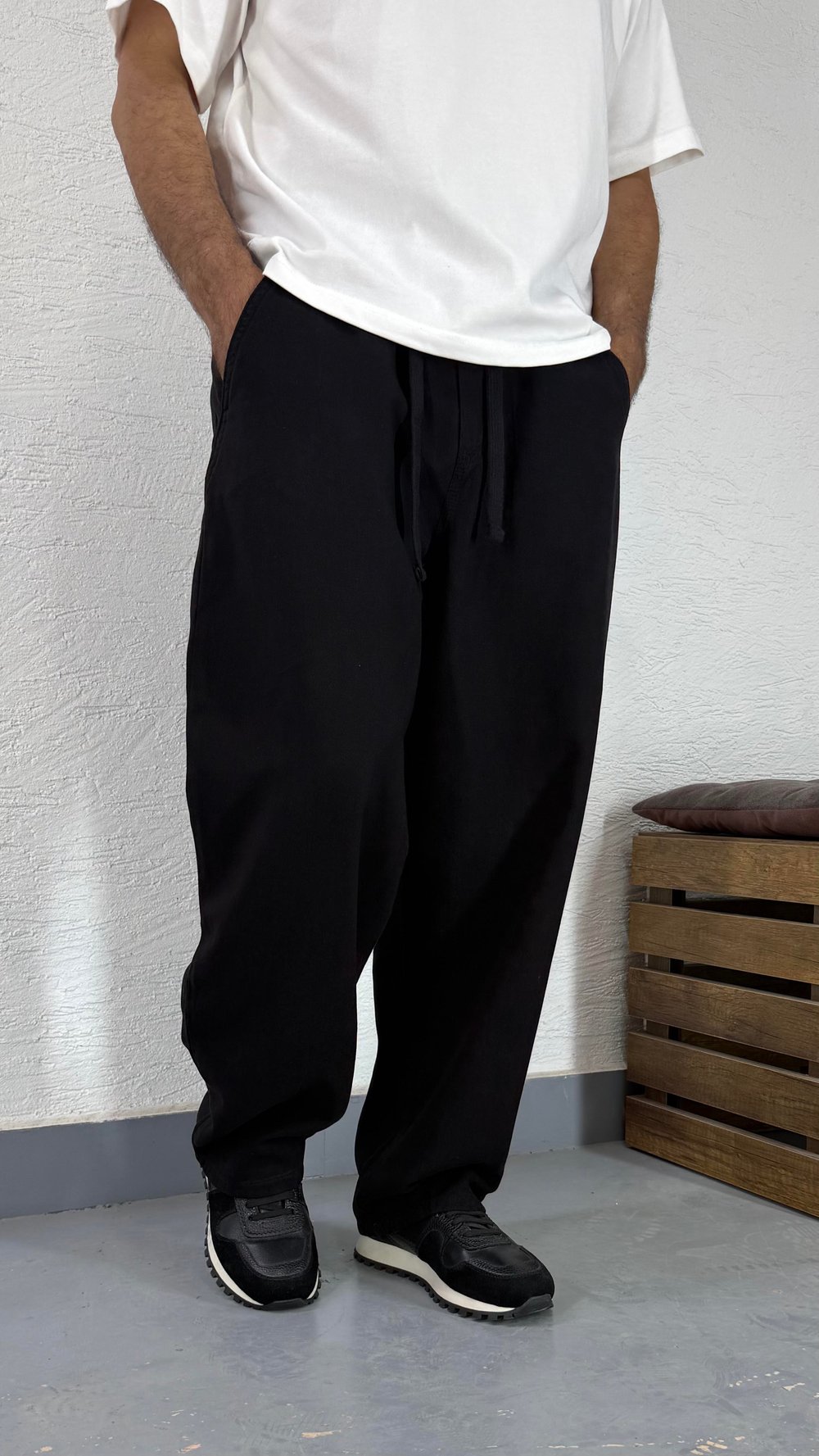 Pamuk Gabardin Yazlık Bol Baggy Pantolon
