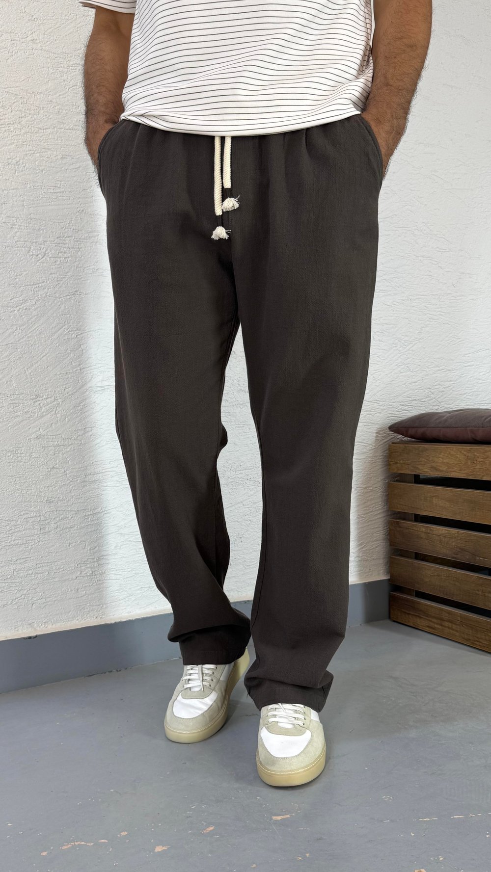 Pamuk Keten Baggp Pantolon