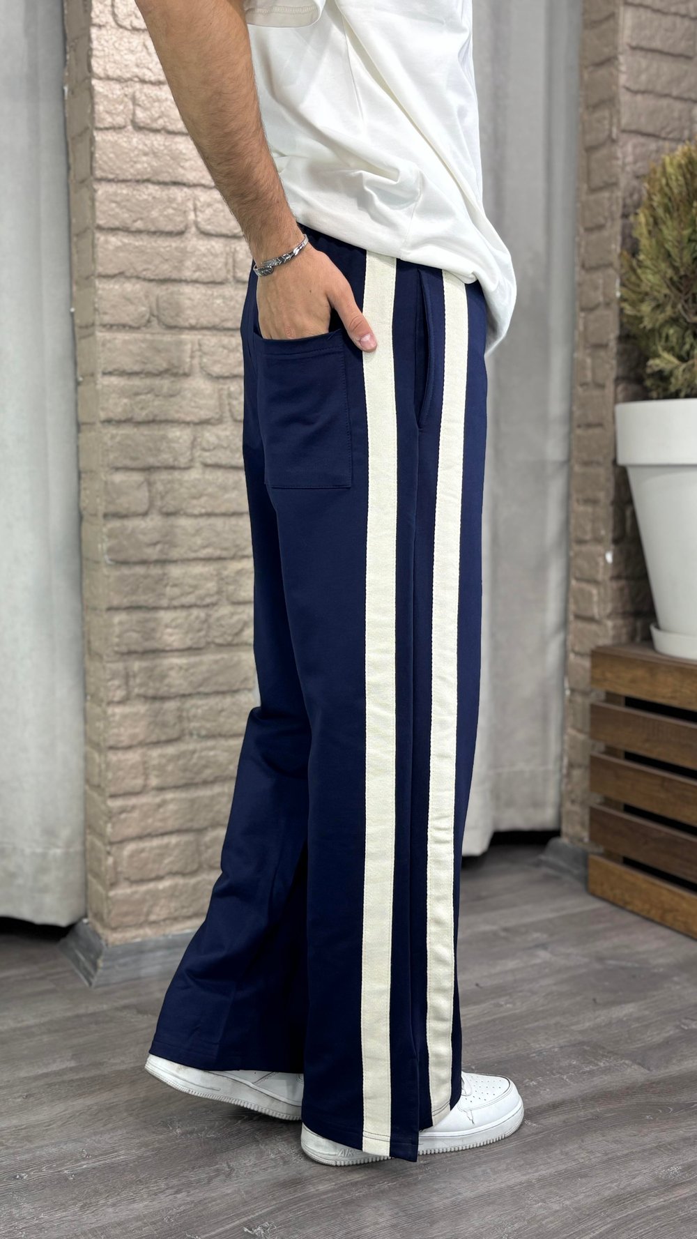 Şeritli Baggy Eşofman