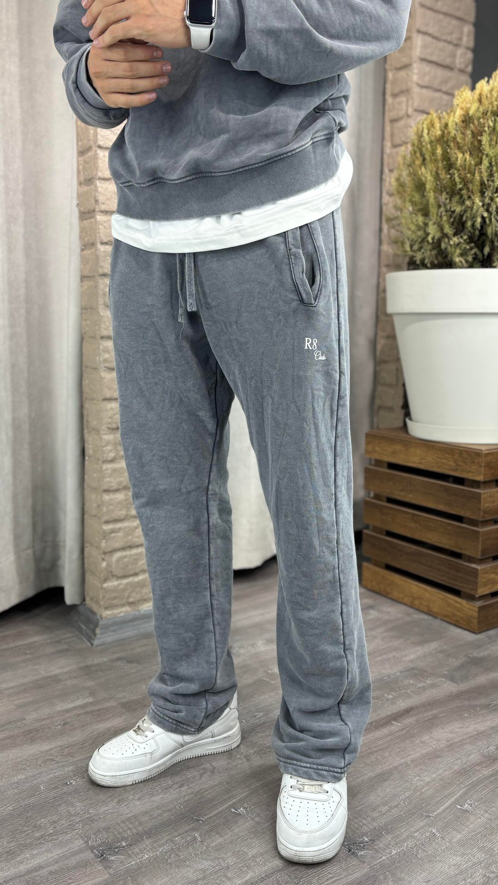 Yıkamalı Baggy Eşofman