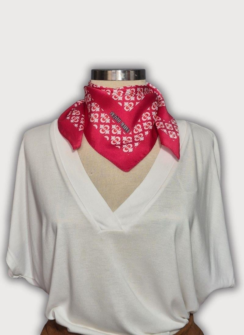 DENGE KOLEKSİYONU OSMANLI GEOMETRİK DESENLİ TWİLL SATEN BOYUN BANDANA FULAR
