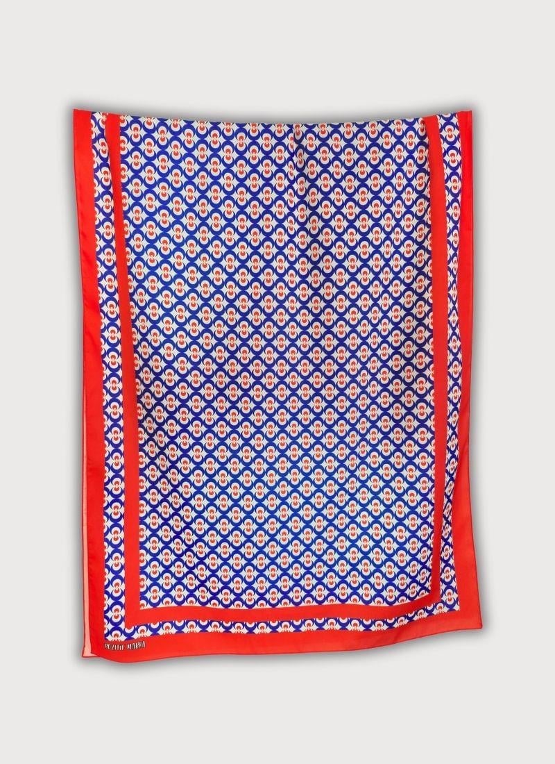 DENGE KOLEKSİYONU OSMANLI GEOMETRİK DESENLİ TWİLL SATEN ŞAL