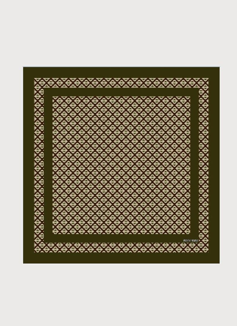 DENGE KOLEKSİYONU OSMANLI GEOMETRİK DESENLİ HAKİ EŞARP