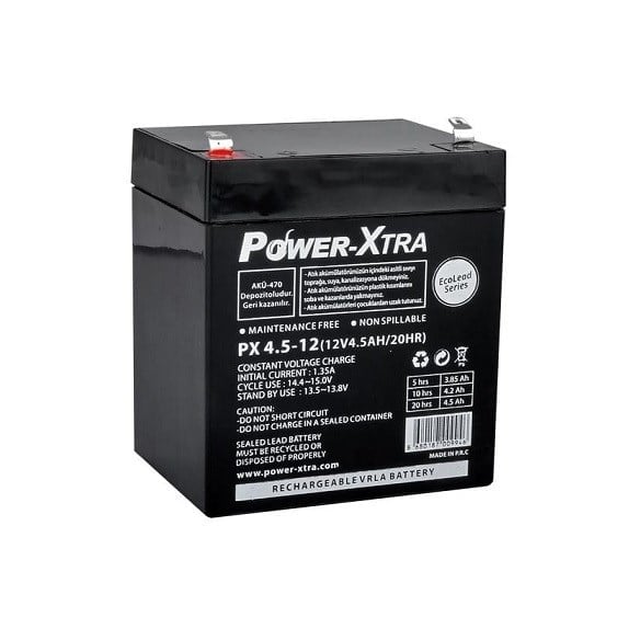 Power Xtra 12V 4.5Ah Bakımsız Kuru Akü