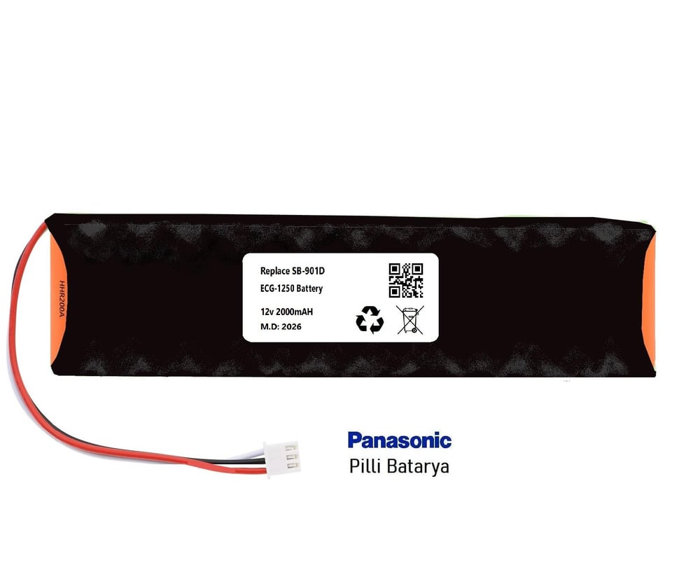 Nihon Kohden ECG-1250K EKG Uyumlu Panasonic Pilli Medikal BataryaNihon Kohden ECG-1250K EKG Uyumlu Panasonic Pilli Medikal Batarya