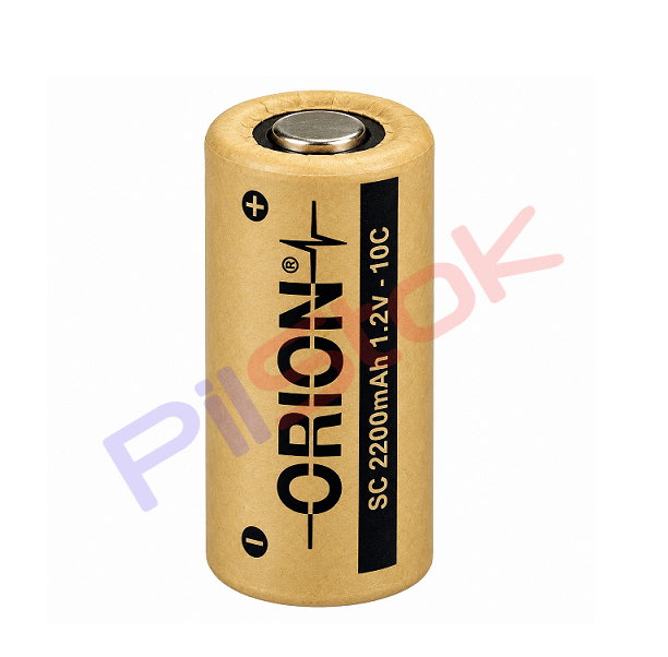 Orion SC 2200mAh 1.2V 10C Ni-Cd Şarjlı PilOrion SC 2200mAH 10C Ni-CD Şarjlı PilNi-CD Piller