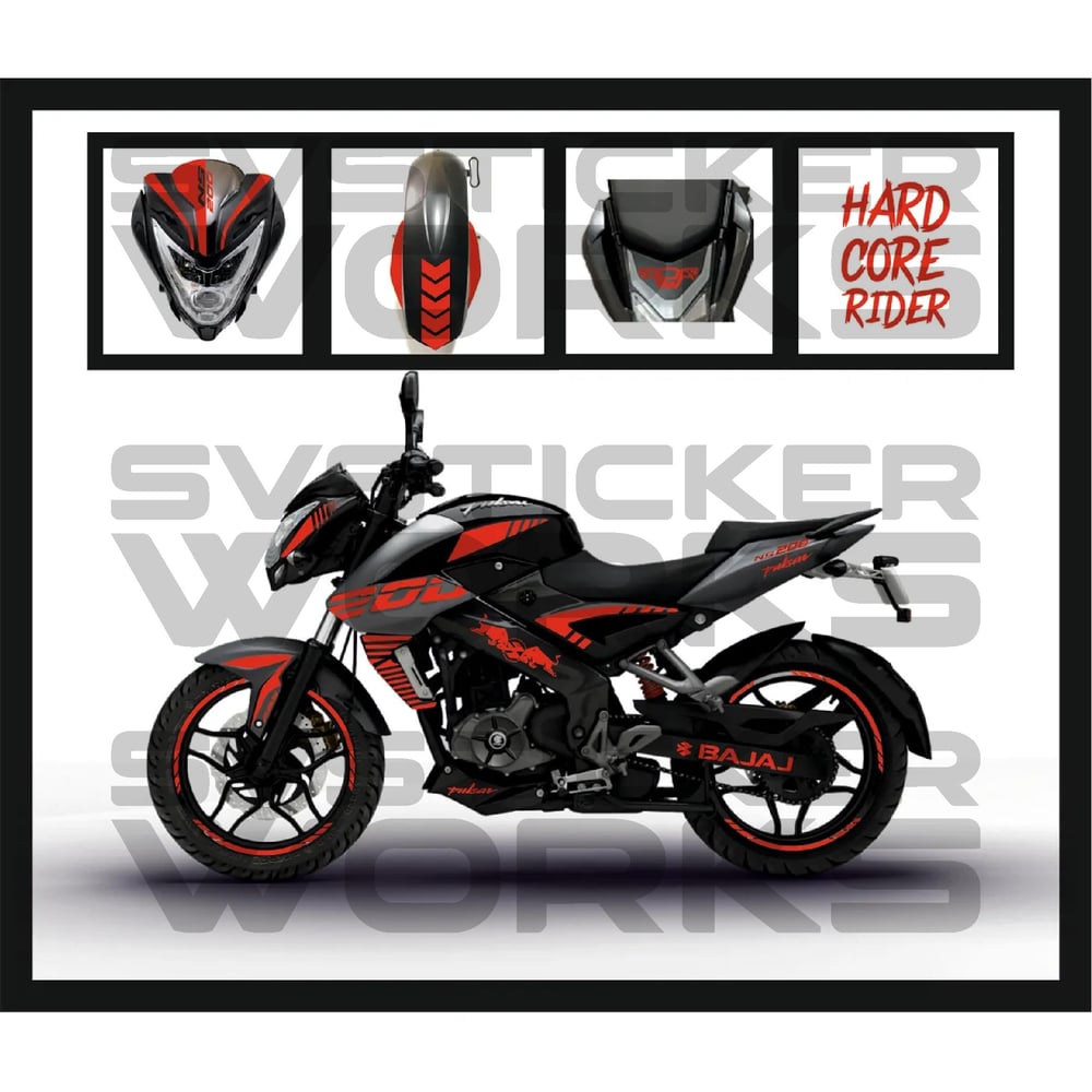 BAJAJ Pulsar Sticker Set NS200 Özel Sticker Seti Tüm Yıllara Uyumlu