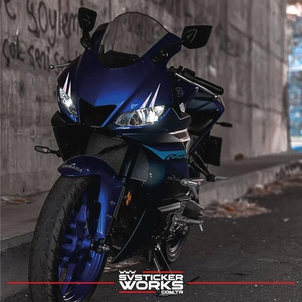 Motor Kaş Sticker Motor Sticker Tüm Motorlara Uyumlu Sağ Sol Göz Sticker