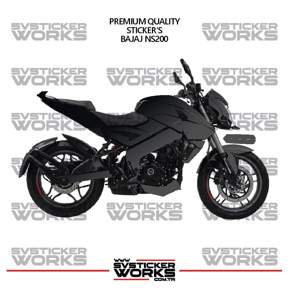  BAJAJ NS200 Kaplama Sticker Çift Renk Motor Kaplama Modeli Hazır Kit Yüksek Kalite