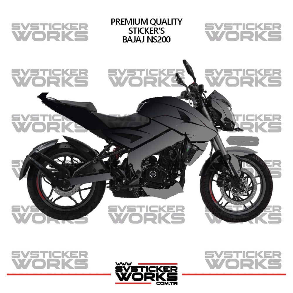  BAJAJ NS200 Kaplama Sticker Çift Renk Motor Kaplama Modeli Hazır Kit Yüksek Kalite