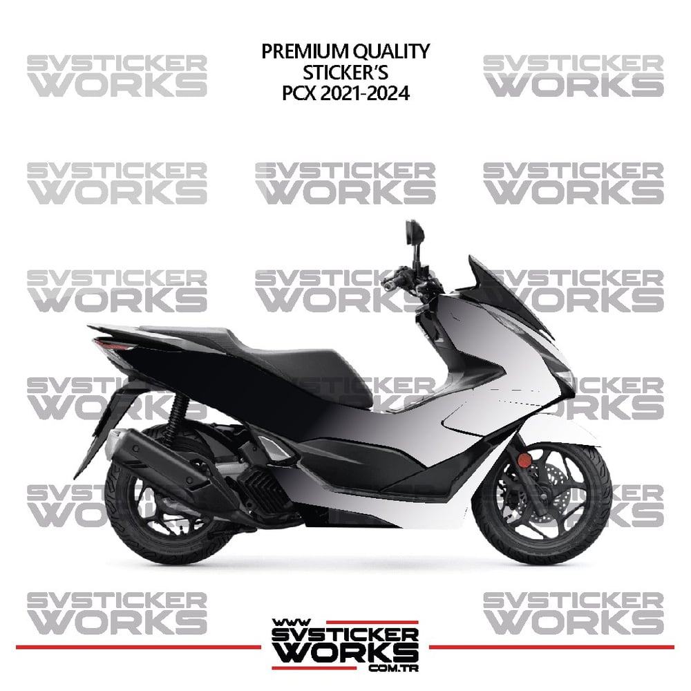  HONDA PCX 2021-2024 Kaplama Sticker Çift Renk Motor Kaplama Modeli Hazır Kit Yüksek Kalite