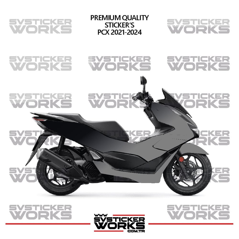  HONDA PCX 2021-2024 Kaplama Sticker Çift Renk Motor Kaplama Modeli Hazır Kit Yüksek Kalite