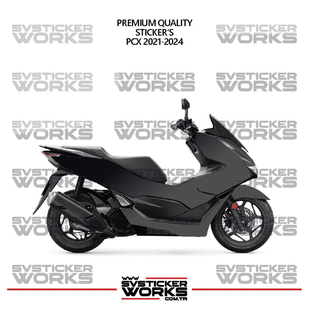  HONDA PCX 2021-2024 Kaplama Sticker Çift Renk Motor Kaplama Modeli Hazır Kit Yüksek Kalite