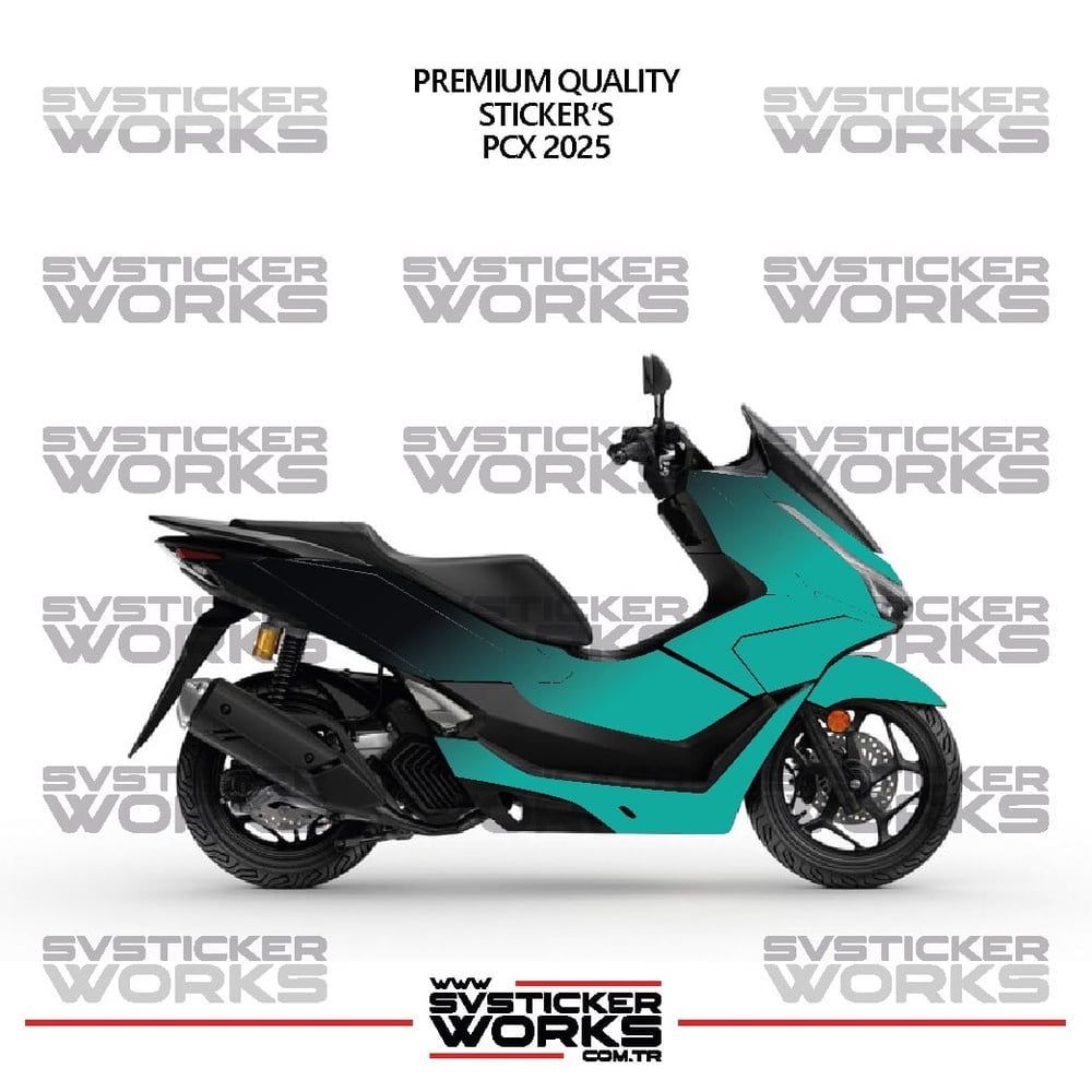  HONDA PCX 2025 Kaplama Sticker Çift Renk Motor Kaplama Modeli Hazır Kit Yüksek Kalite