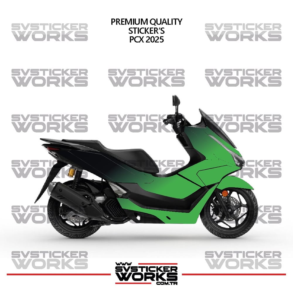  HONDA PCX 2025 Kaplama Sticker Çift Renk Motor Kaplama Modeli Hazır Kit Yüksek Kalite