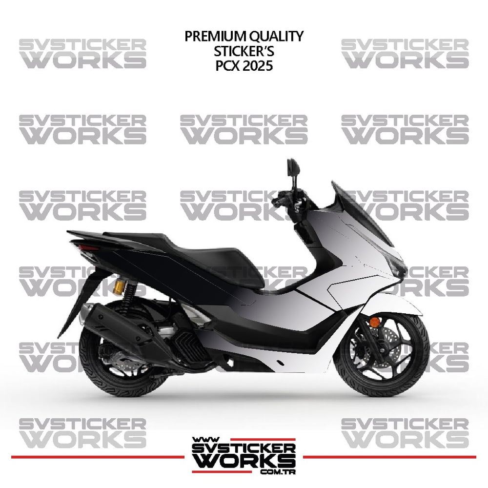  HONDA PCX 2025 Kaplama Sticker Çift Renk Motor Kaplama Modeli Hazır Kit Yüksek Kalite