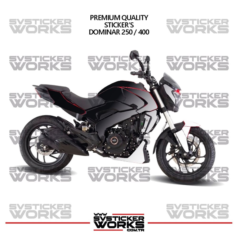 BAJAJ Dominar 250-400 Uyumlu Kaplama Sticker Çift Renk Motor Kaplama Modeli Hazır Kit Yüksek Kalite