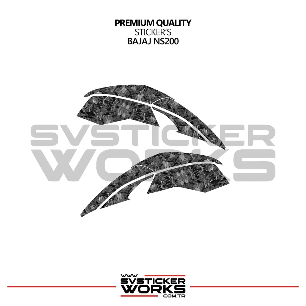 Bajaj NS200 Forged Kaplama Etiket Sticker Modeli Full Depo
