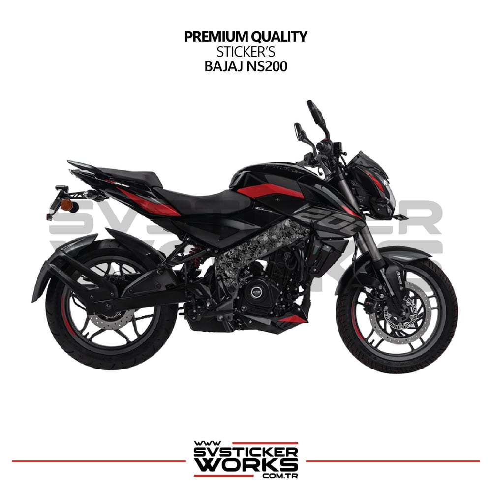 Bajaj NS200 Forged Kaplama Etiket Sticker Modeli Orta Sase