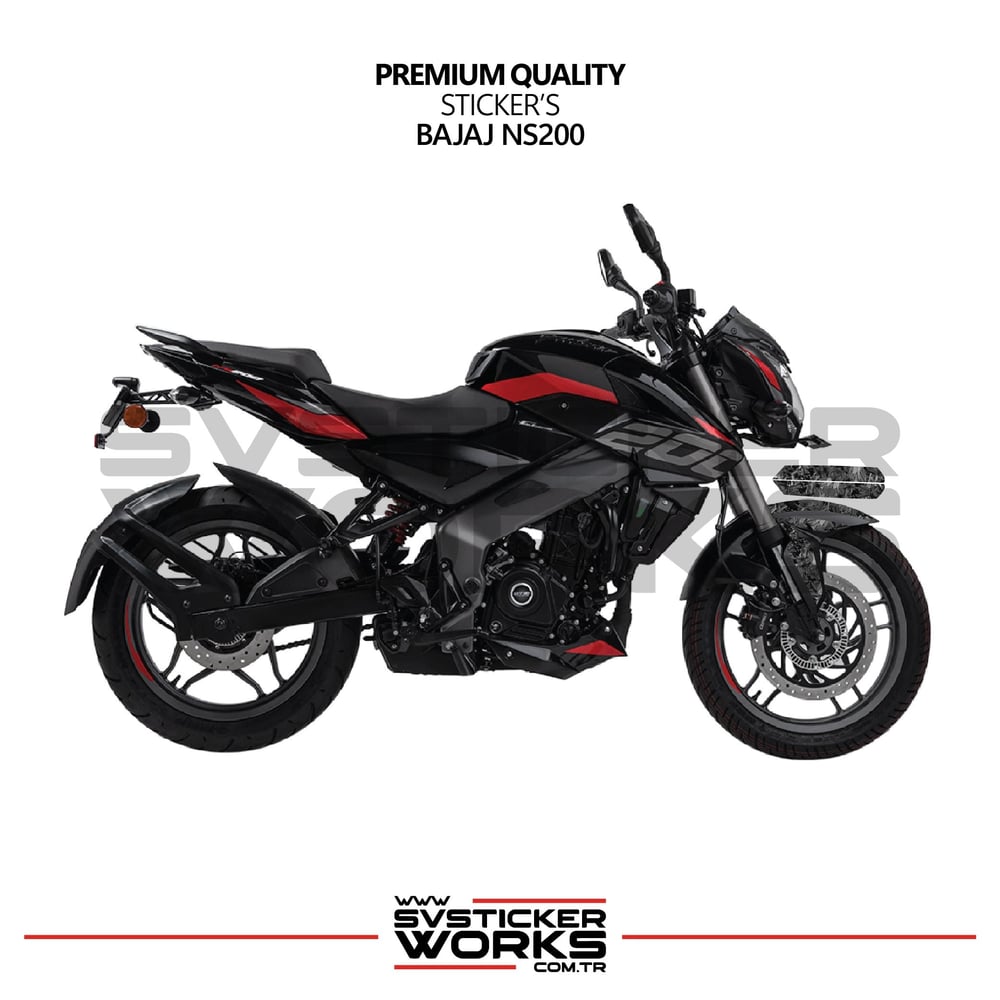 Bajaj NS200 Forged Kaplama Etiket Sticker Modeli Ön Çamurluk Sağ Sol