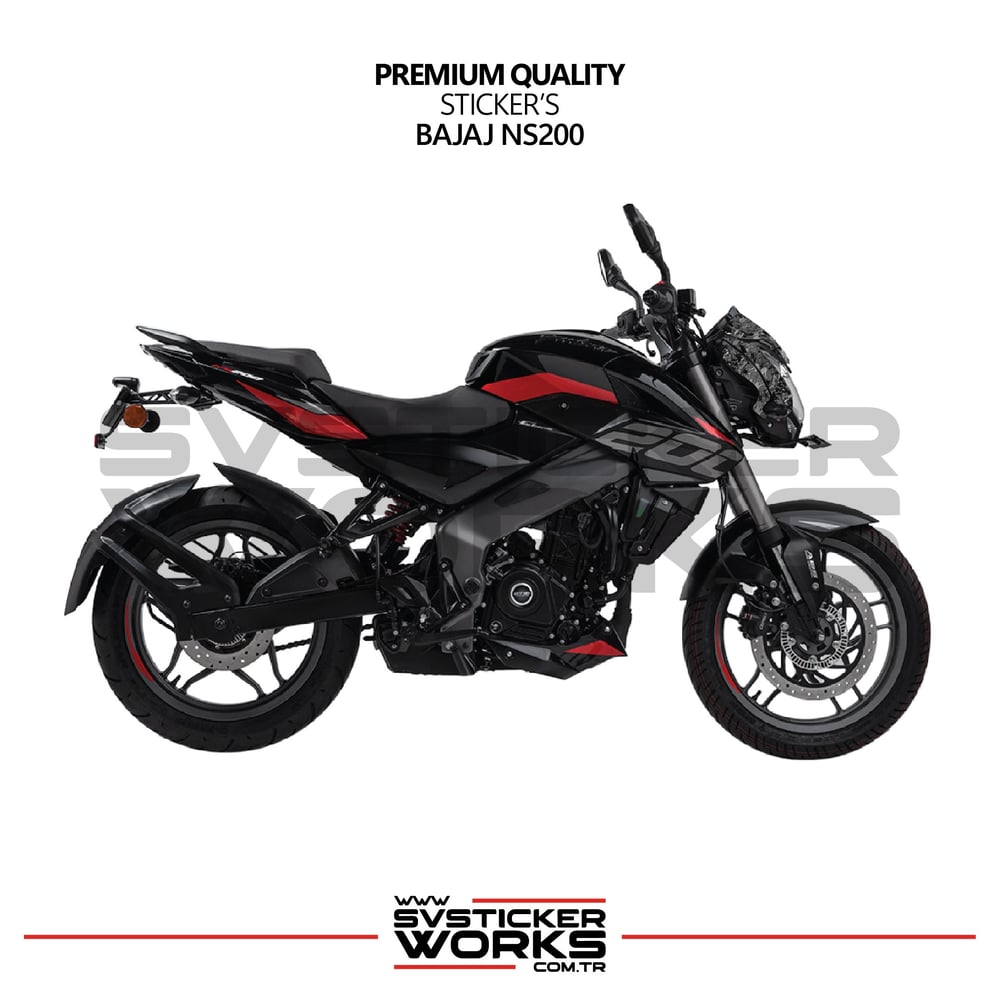 Bajaj NS200 Forged Kaplama Etiket Sticker Modeli Ön Kafa Sağ Sol