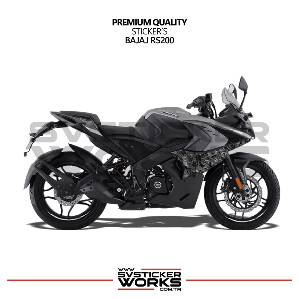 Bajaj RS200 Forged Kaplama Etiket Sticker Modeli Yan Grenaj