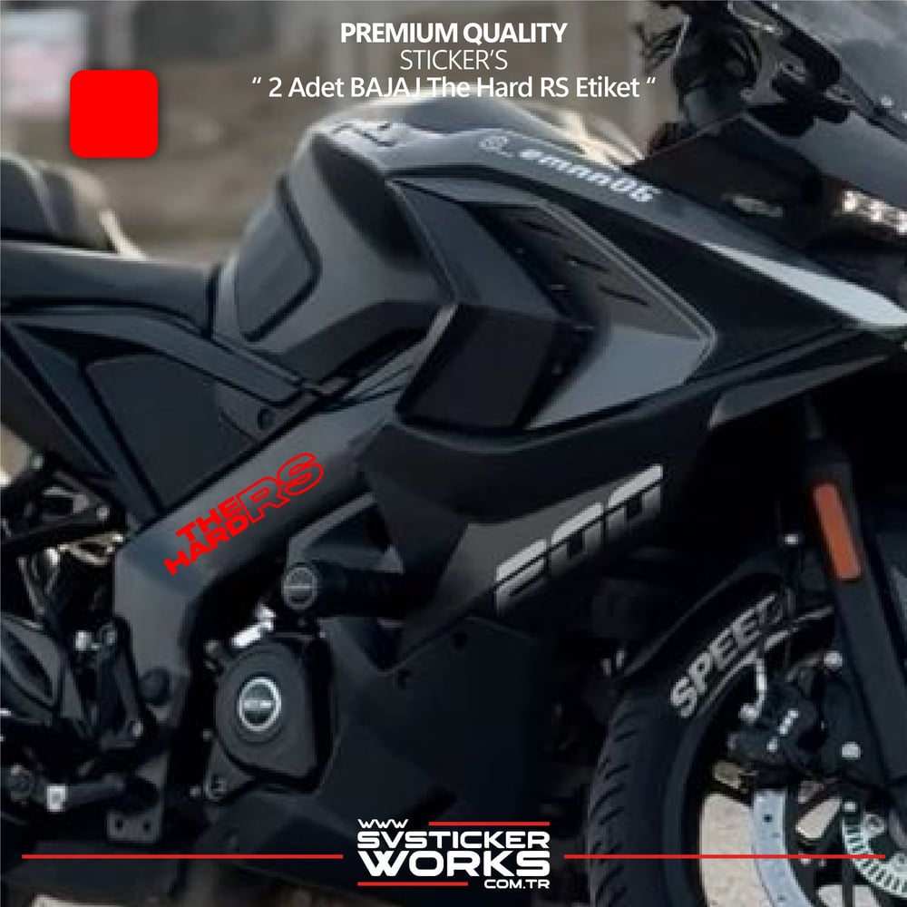 BAJAJ The Hard RS Sticker Yüksek Kalite Folyo 2 Adet Sticker Etiket