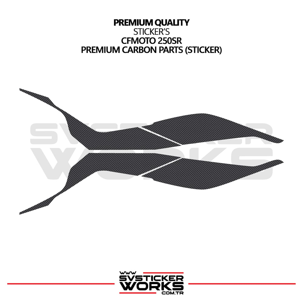 CFMOTO 250SR Sticker Karbon Folyo Kaplama Orta Şase Bölümü