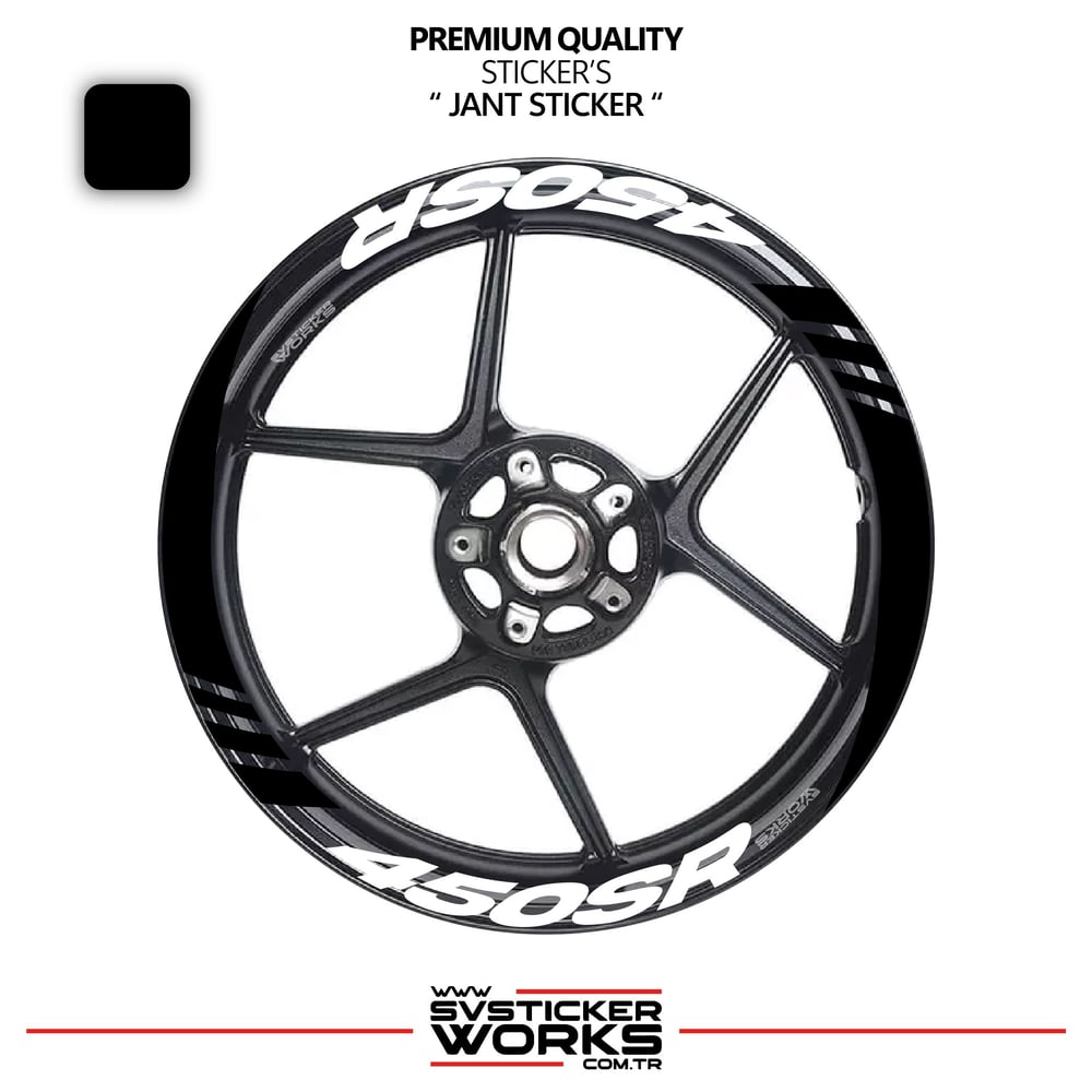 CFMOTO 450SR Geniş Jant Kaplama Sticker Etiket Modeli 16lı Set Sticker Yüksek Kalite