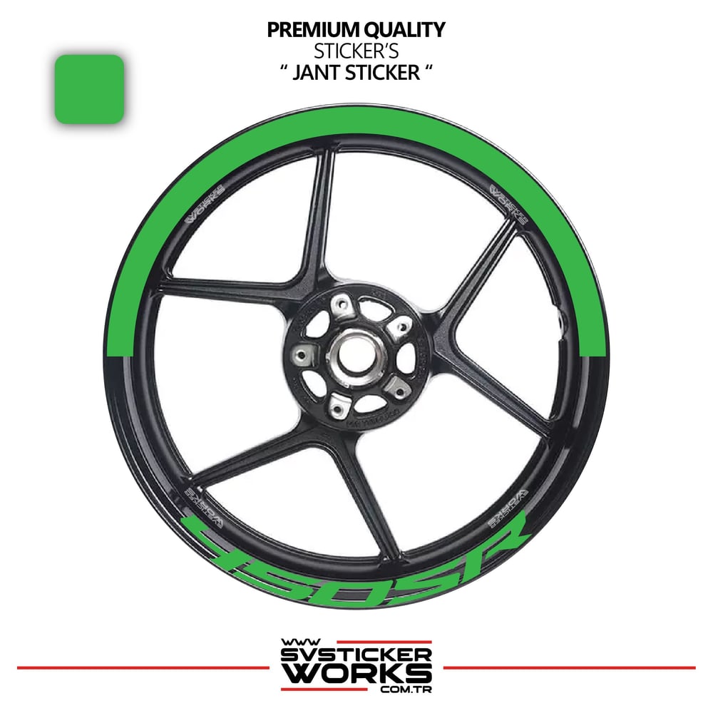 Cfmoto 450Sr Jant Şeridi – Yarım Jant Kaplama & 450Sr Yazı Sticker Seti