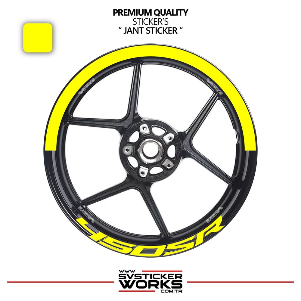 Cfmoto 450Sr Jant Şeridi – Yarım Jant Kaplama & 450Sr Yazı Sticker Seti