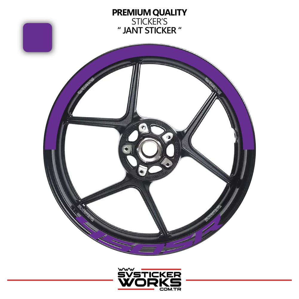 Cfmoto 450Sr Jant Şeridi – Yarım Jant Kaplama & 450Sr Yazı Sticker Seti