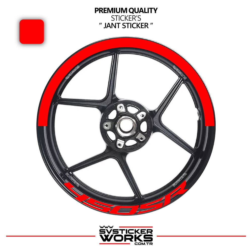Cfmoto 450Sr Jant Şeridi – Yarım Jant Kaplama & 450Sr Yazı Sticker Seti