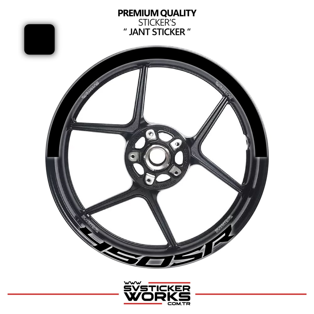 Cfmoto 450Sr Jant Şeridi – Yarım Jant Kaplama & 450Sr Yazı Sticker Seti