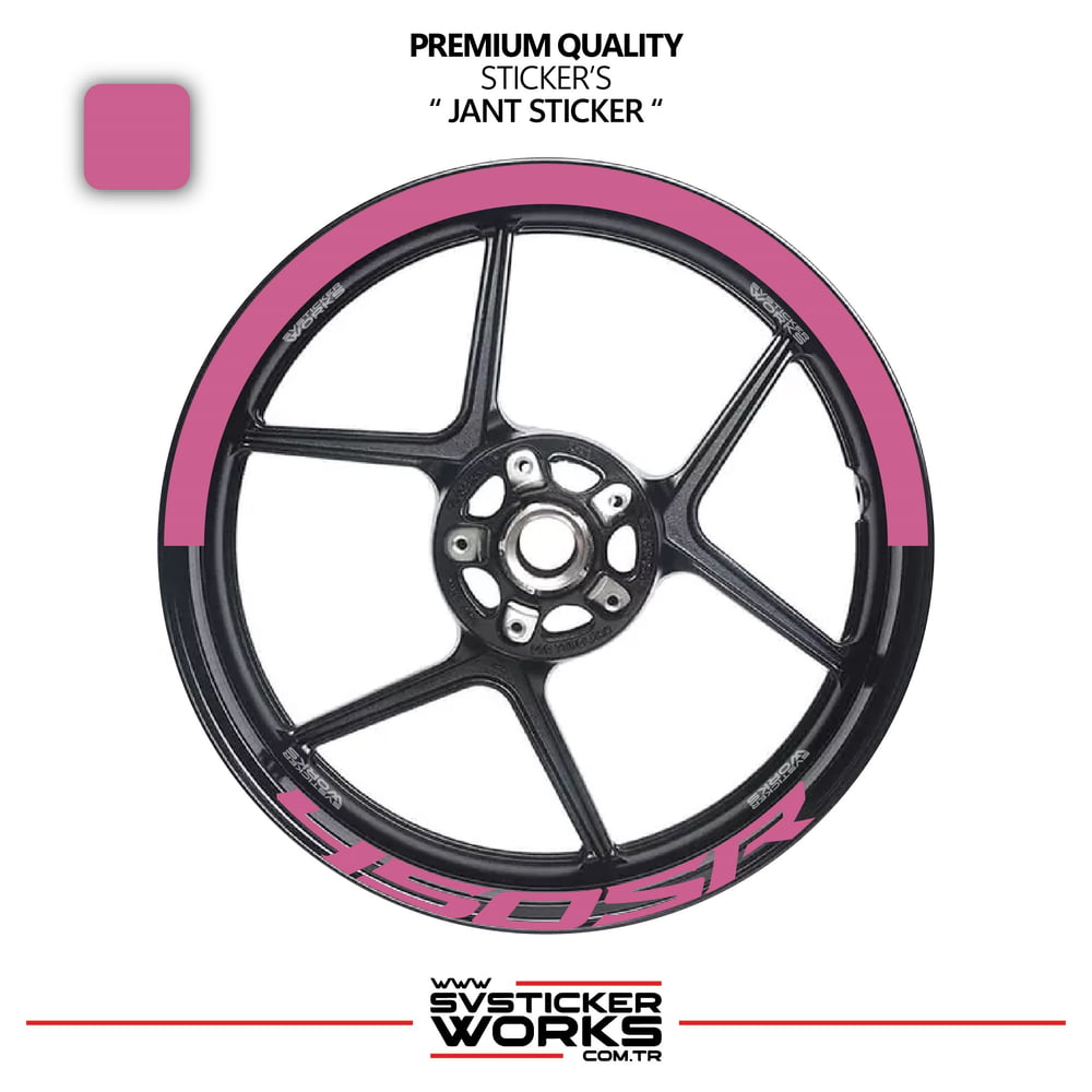 Cfmoto 450Sr Jant Şeridi – Yarım Jant Kaplama & 450Sr Yazı Sticker Seti