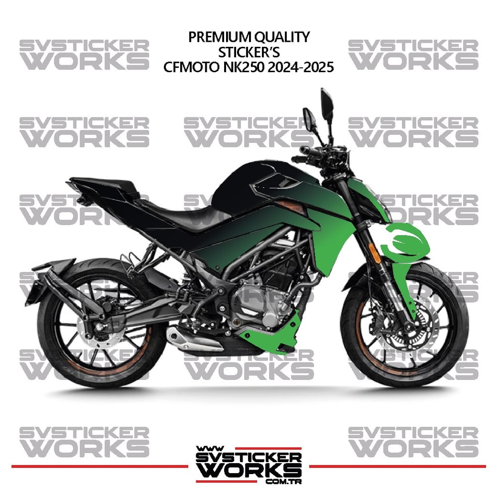 CFMOTO NK250 GEN 2 Kaplama Sticker Çift Renk Motor Kaplama Modeli Hazır Kit Yüksek Kalite