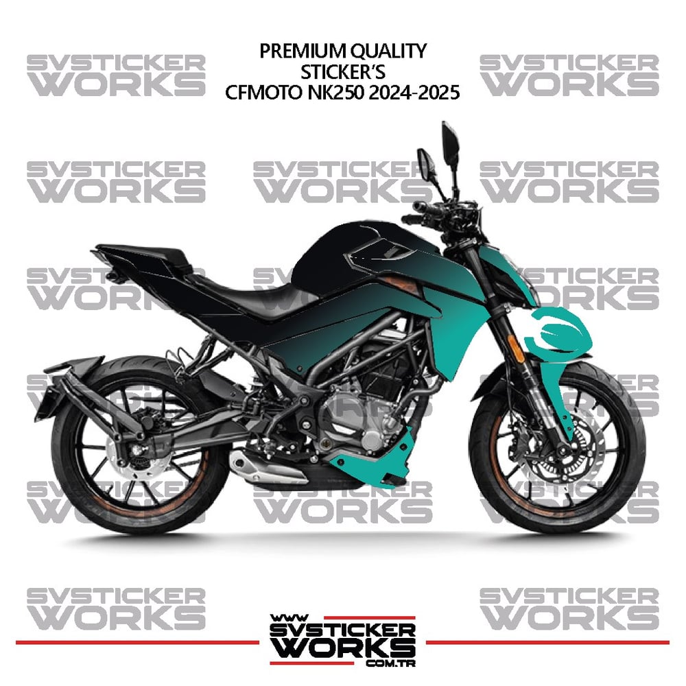 CFMOTO NK250 GEN 2 Kaplama Sticker Çift Renk Motor Kaplama Modeli Hazır Kit Yüksek Kalite