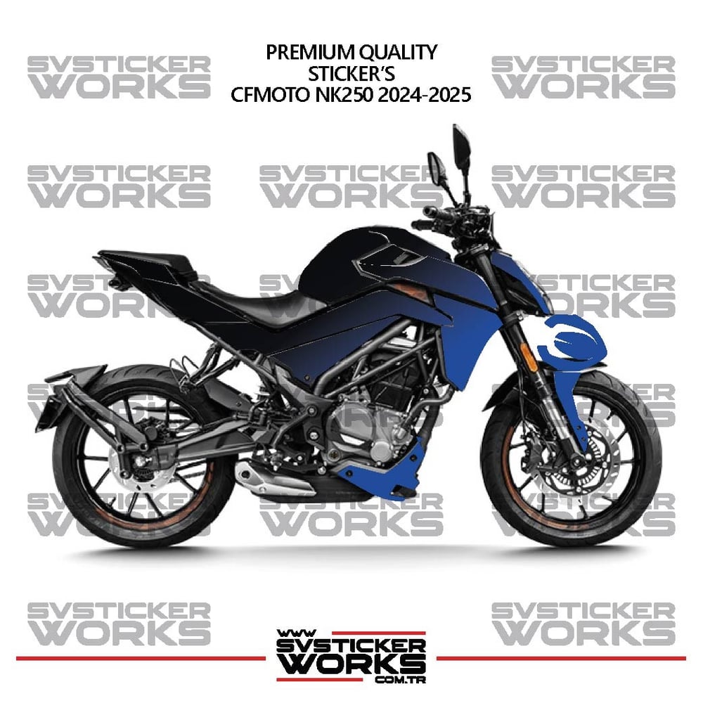 CFMOTO NK250 GEN 2 Kaplama Sticker Çift Renk Motor Kaplama Modeli Hazır Kit Yüksek Kalite