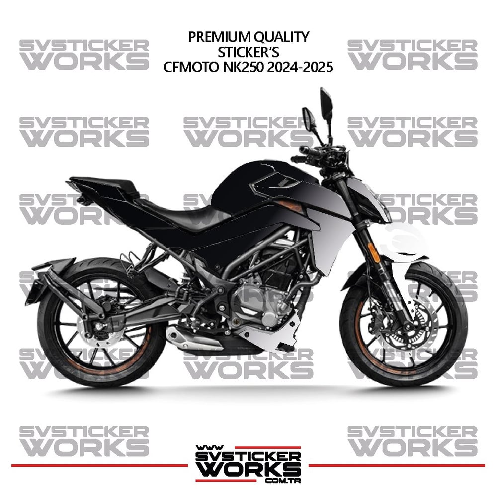 CFMOTO NK250 GEN 2 Kaplama Sticker Çift Renk Motor Kaplama Modeli Hazır Kit Yüksek Kalite