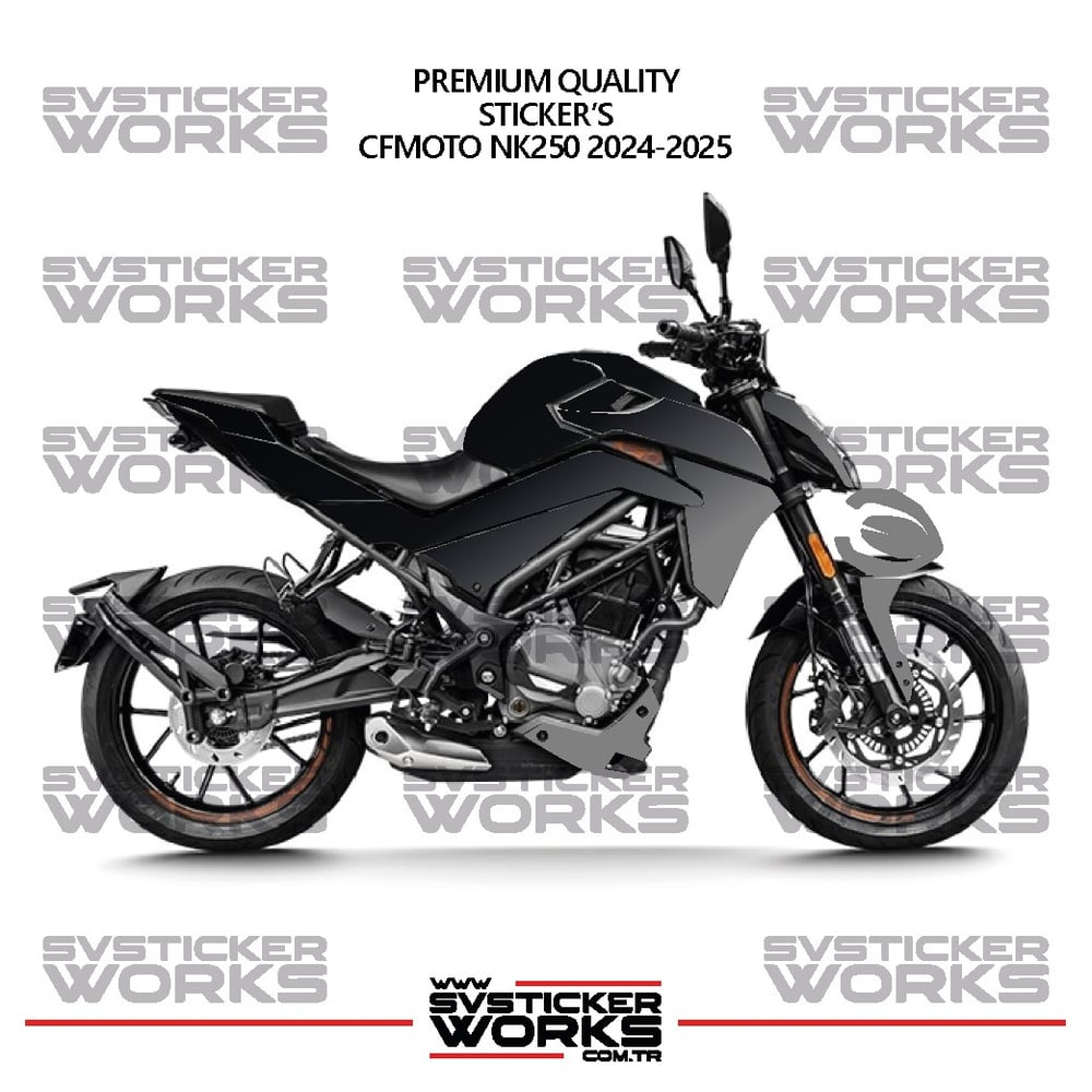 CFMOTO NK250 GEN 2 Kaplama Sticker Çift Renk Motor Kaplama Modeli Hazır Kit Yüksek Kalite