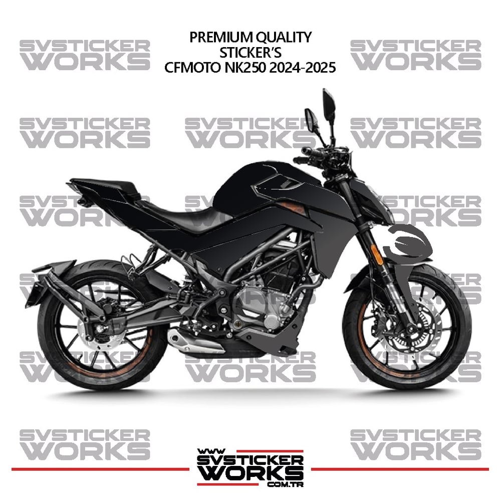 CFMOTO NK250 GEN 2 Kaplama Sticker Çift Renk Motor Kaplama Modeli Hazır Kit Yüksek Kalite