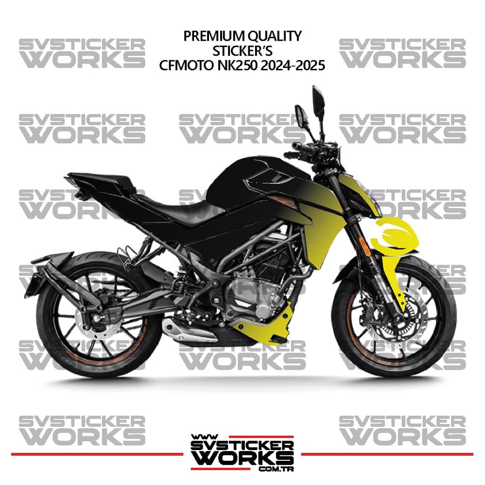 CFMOTO NK250 GEN 2 Kaplama Sticker Çift Renk Motor Kaplama Modeli Hazır Kit Yüksek Kalite