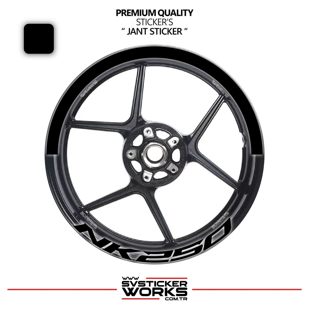 Cfmoto Nk250 Jant Şeridi – Yarım Jant Kaplama & Nk250 Yazı Sticker Seti