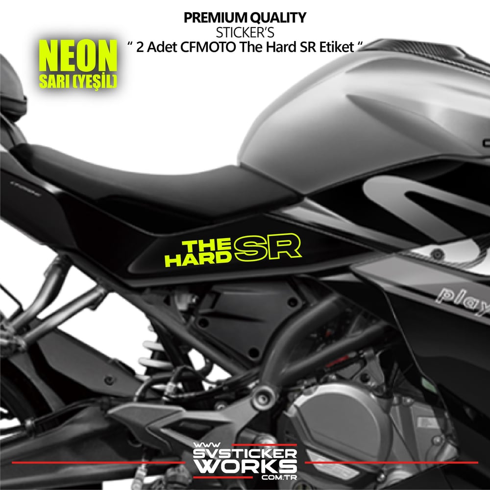 CFMOTO The Hard SR Sticker Yüksek Kalite Folyo 2 Adet Sticker Etiket