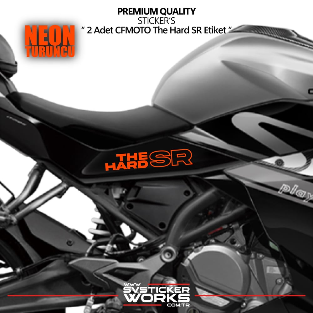 CFMOTO The Hard SR Sticker Yüksek Kalite Folyo 2 Adet Sticker Etiket