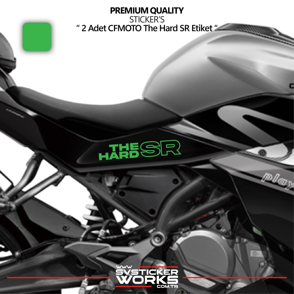 CFMOTO The Hard SR Sticker Yüksek Kalite Folyo 2 Adet Sticker Etiket