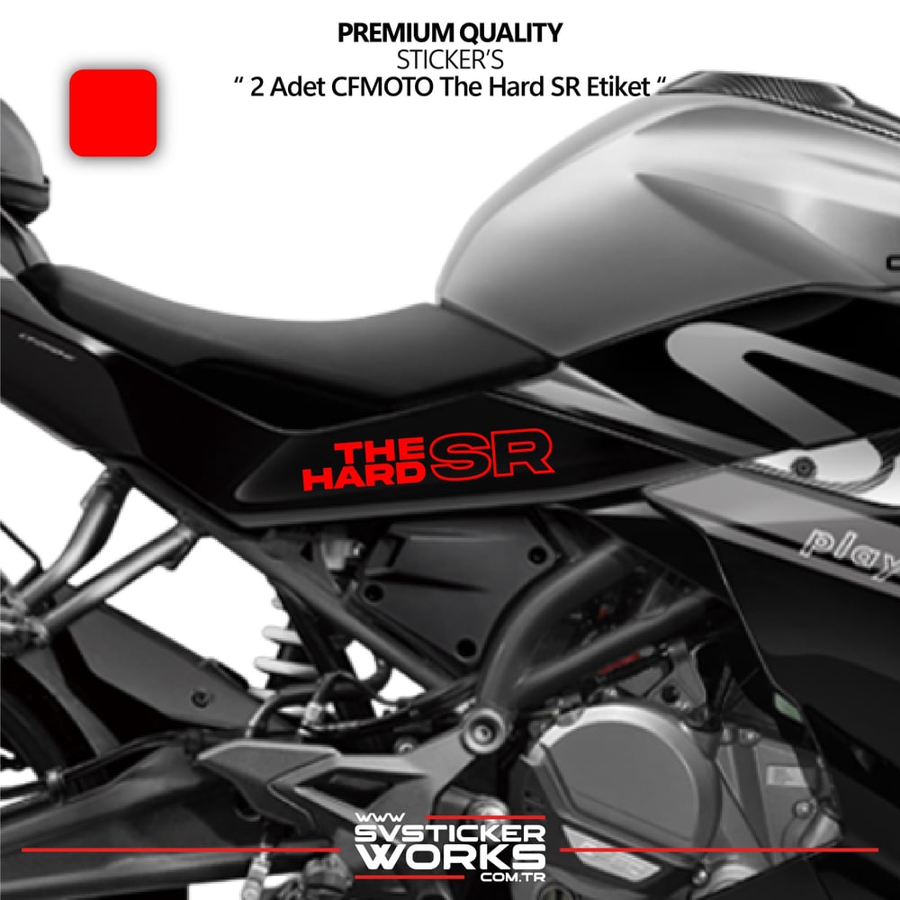 CFMOTO The Hard SR Sticker Yüksek Kalite Folyo 2 Adet Sticker Etiket