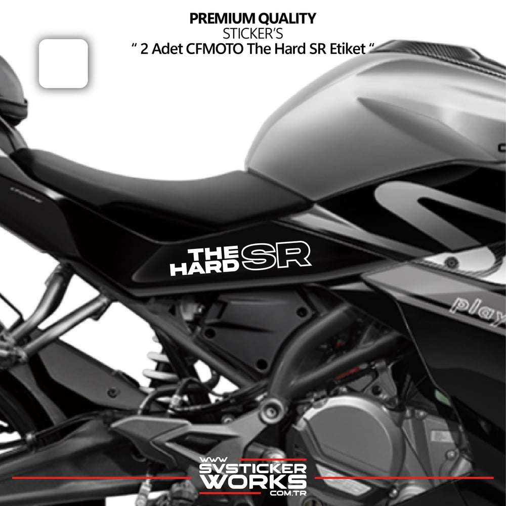 CFMOTO The Hard SR Sticker Yüksek Kalite Folyo 2 Adet Sticker Etiket