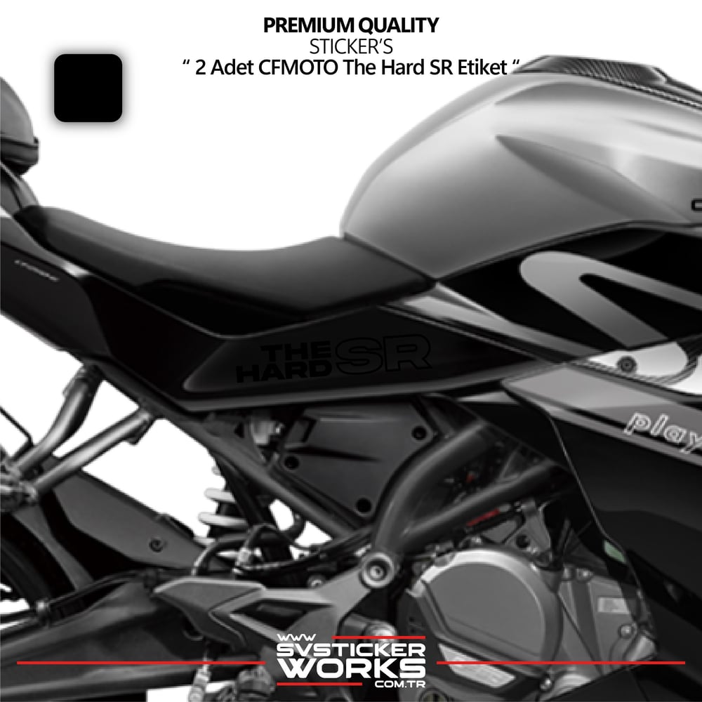 CFMOTO The Hard SR Sticker Yüksek Kalite Folyo 2 Adet Sticker Etiket